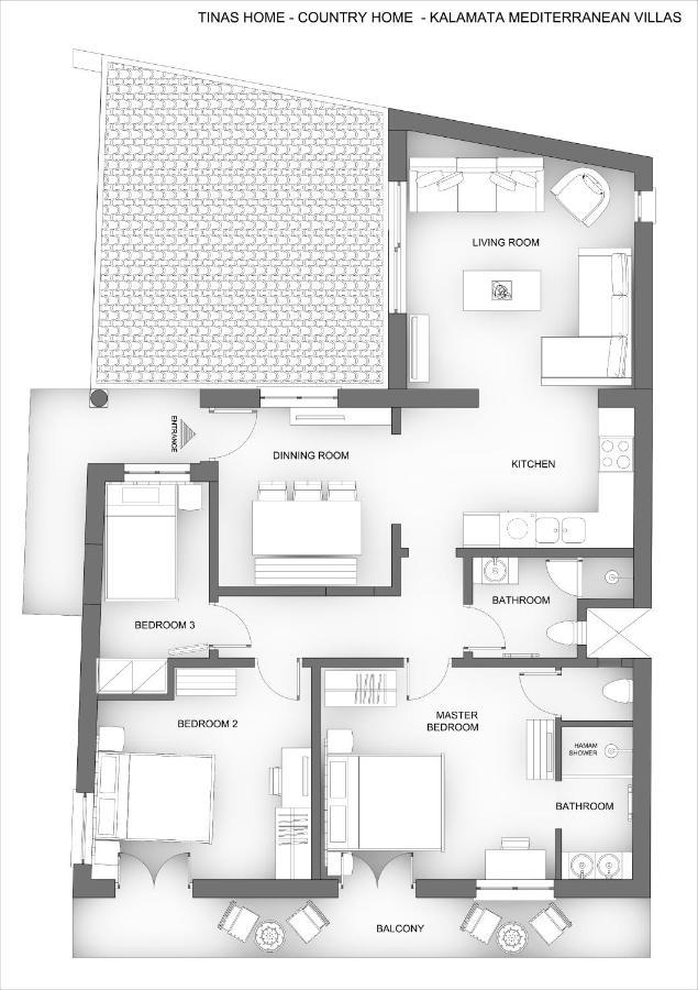 Tinas Home - Kalamata Mediterranean Villas Ngoại thất bức ảnh